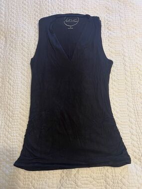 INC International Concepts Black Logo Tank Top